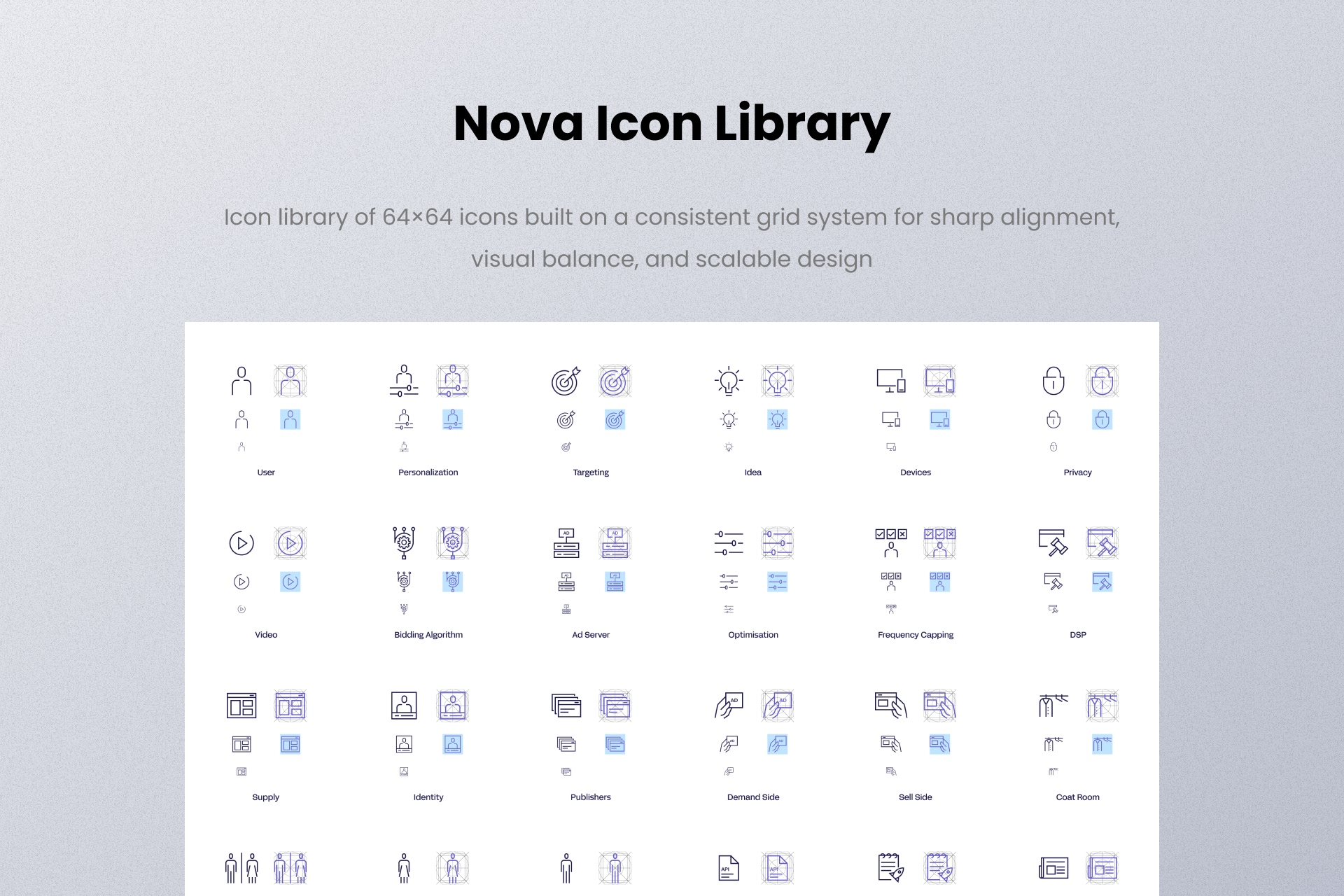 Nova Icon Library – Iconography & Design Systems project by Lukas Sabaliauskas