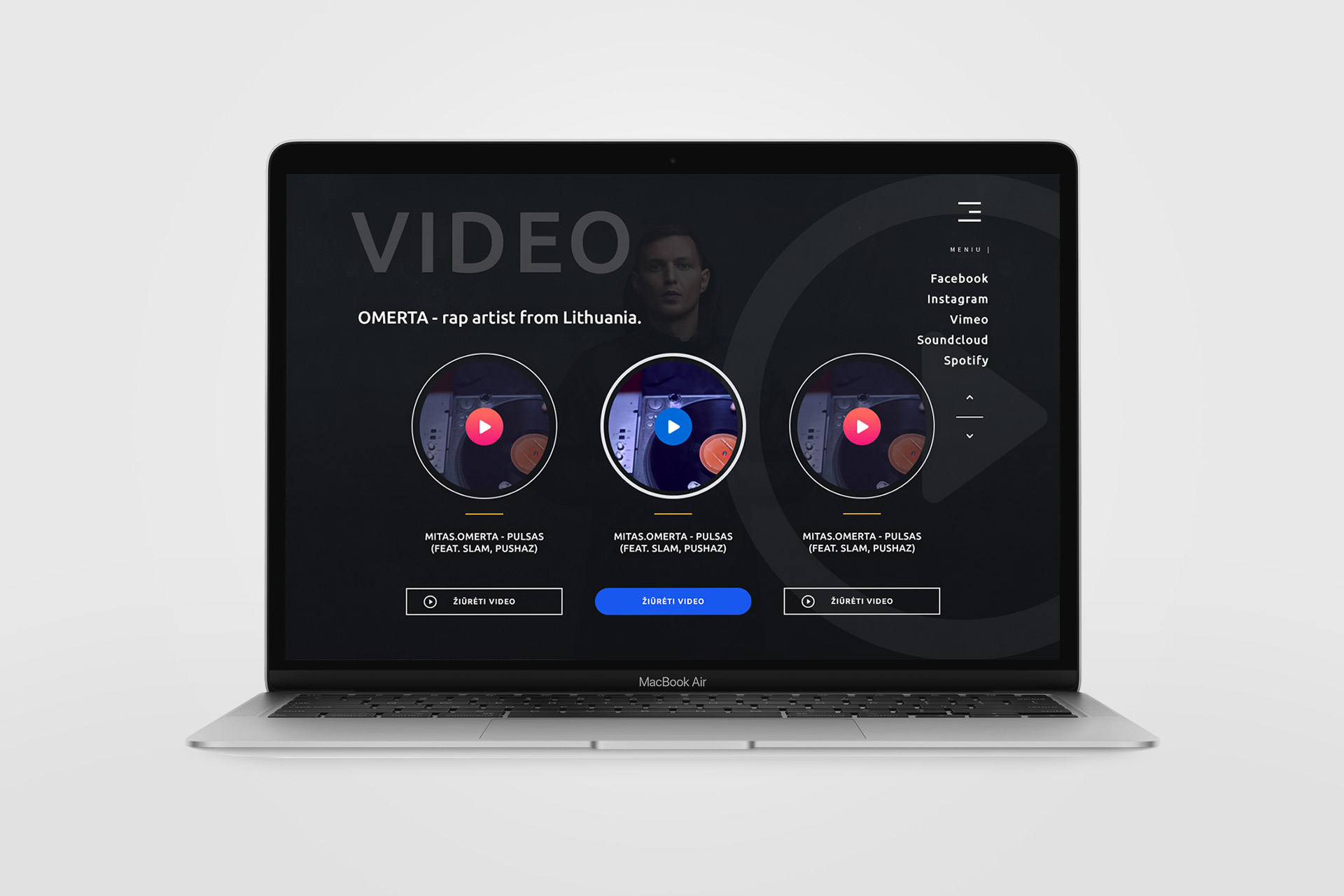 Omerta.lt — Web Design project by Lukas Sabaliauskas