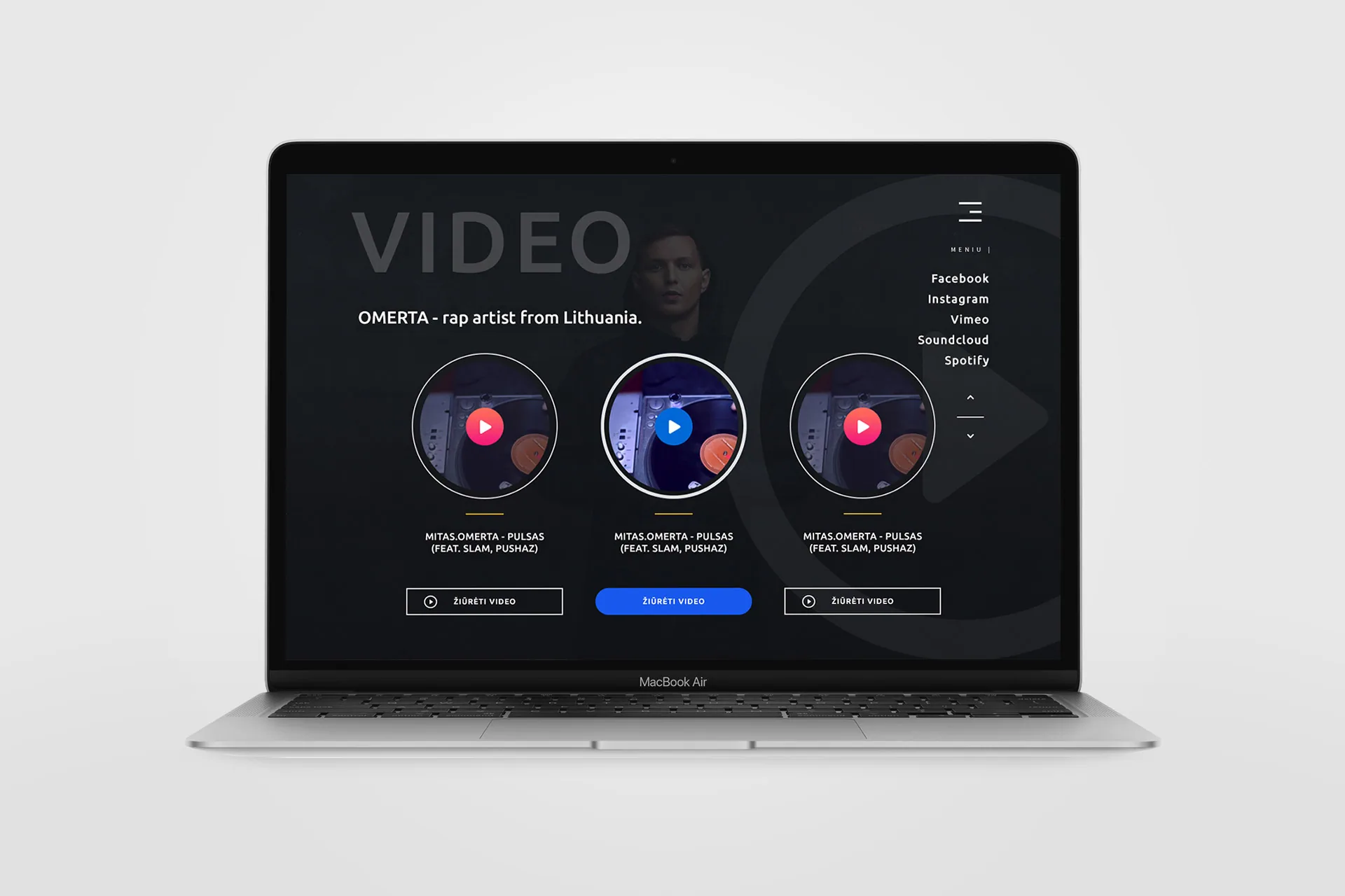 Omerta.lt — Web Design project by Lukas Sabaliauskas