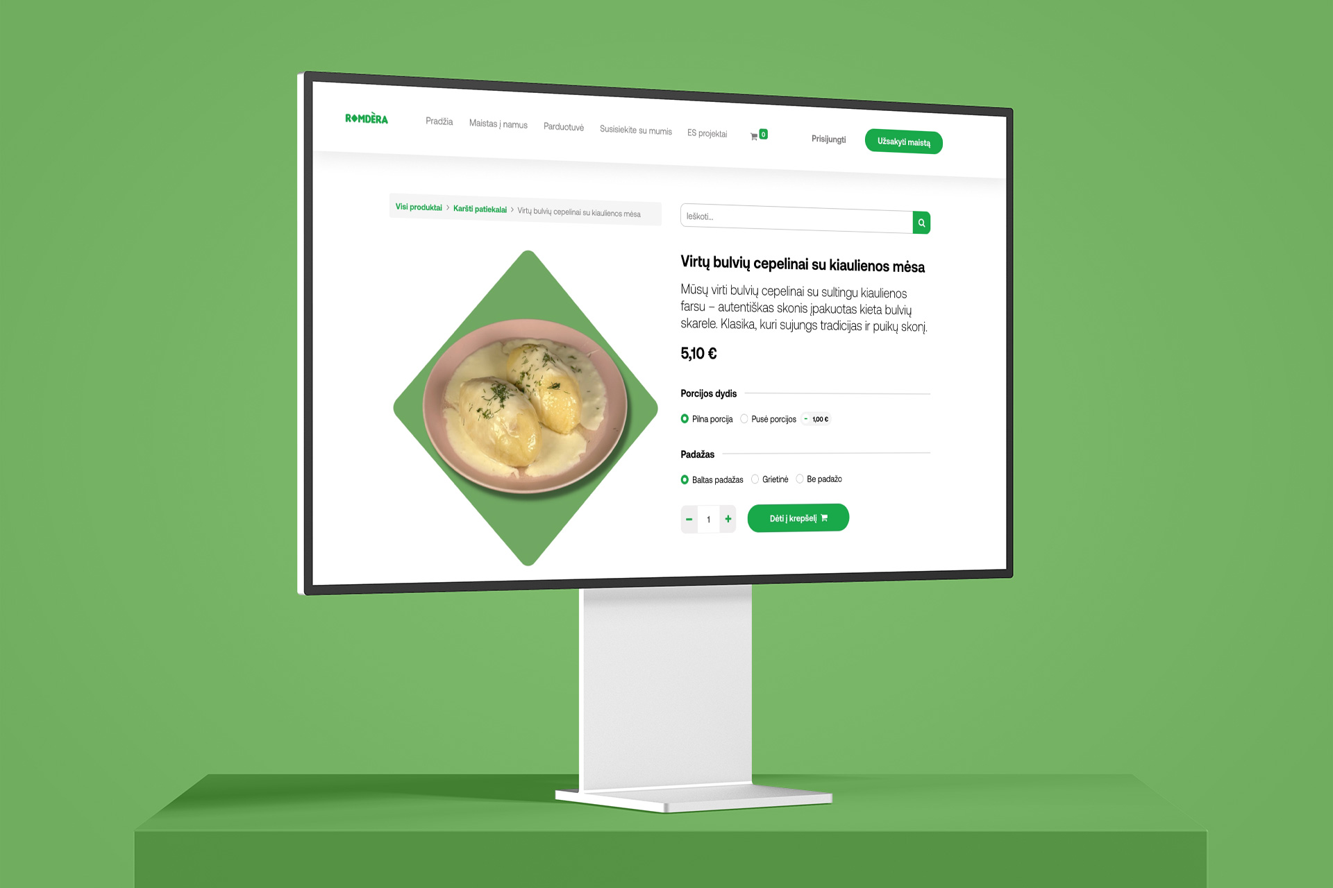 Romdera.lt — Web Design project by Lukas Sabaliauskas