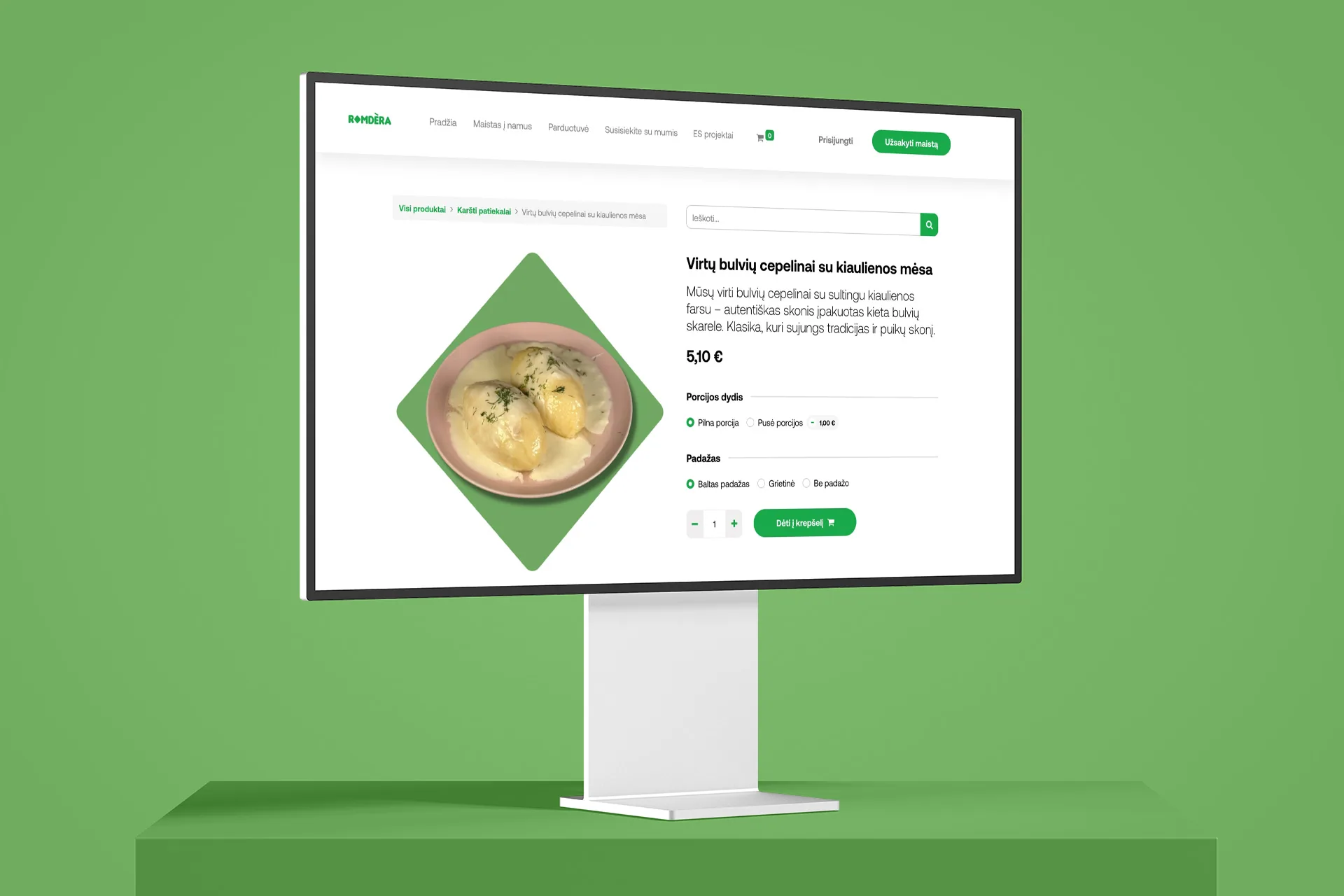 Romdera.lt — Web Design project by Lukas Sabaliauskas