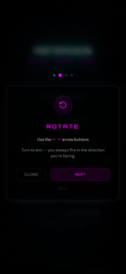 How to play tutorial, step 2 of 4 – rotate