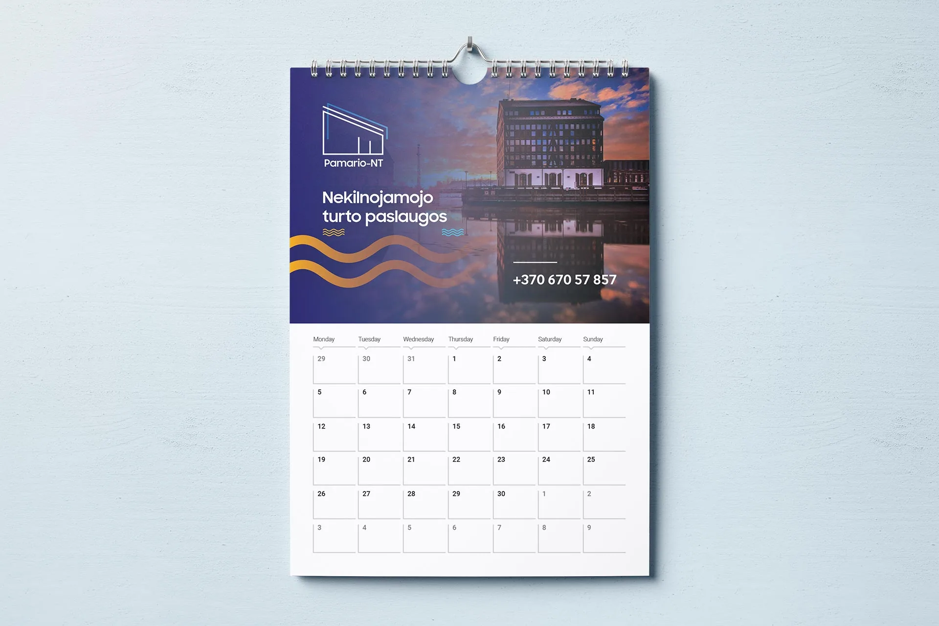Pamario NT – calendar design