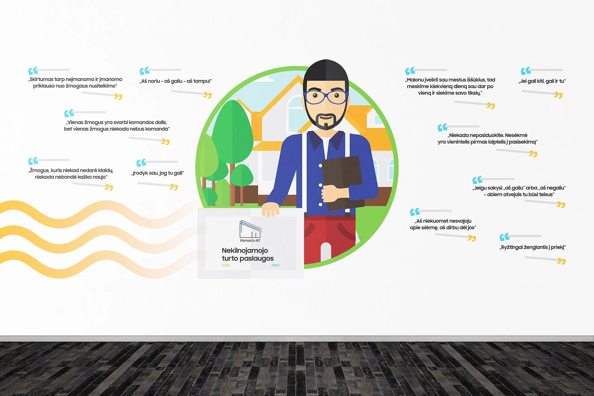 Pamario NT – office wall branding