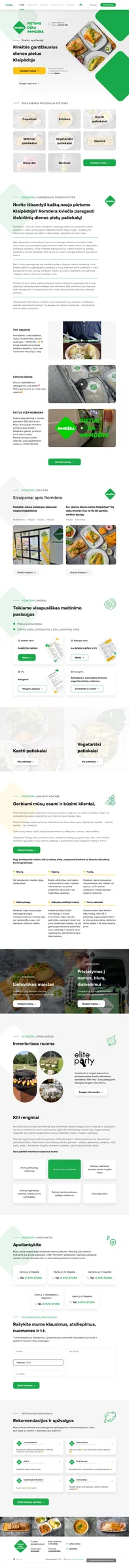 Romdera.lt redesign – mainpage design