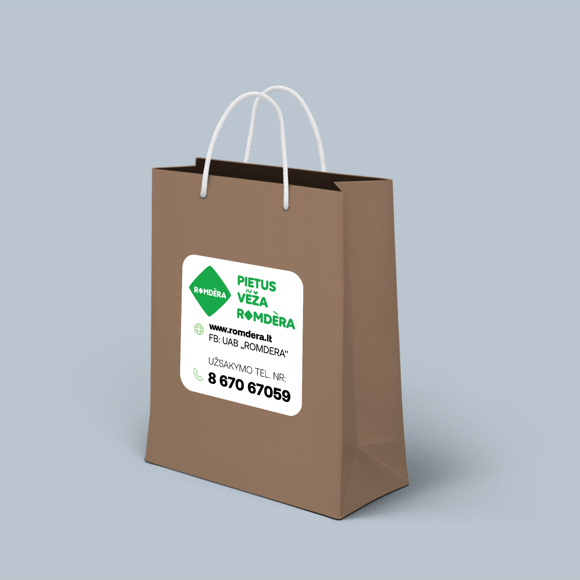 Romdera branded paper bag – view 2