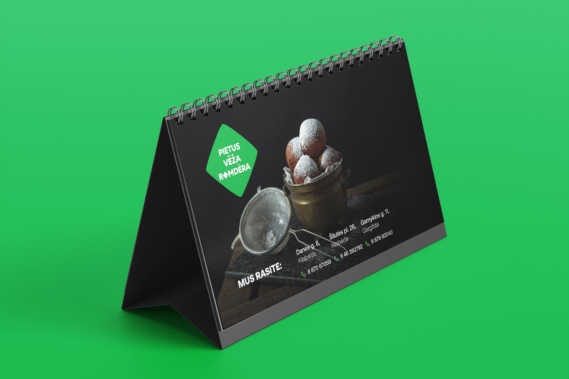 Romdera branded calendar