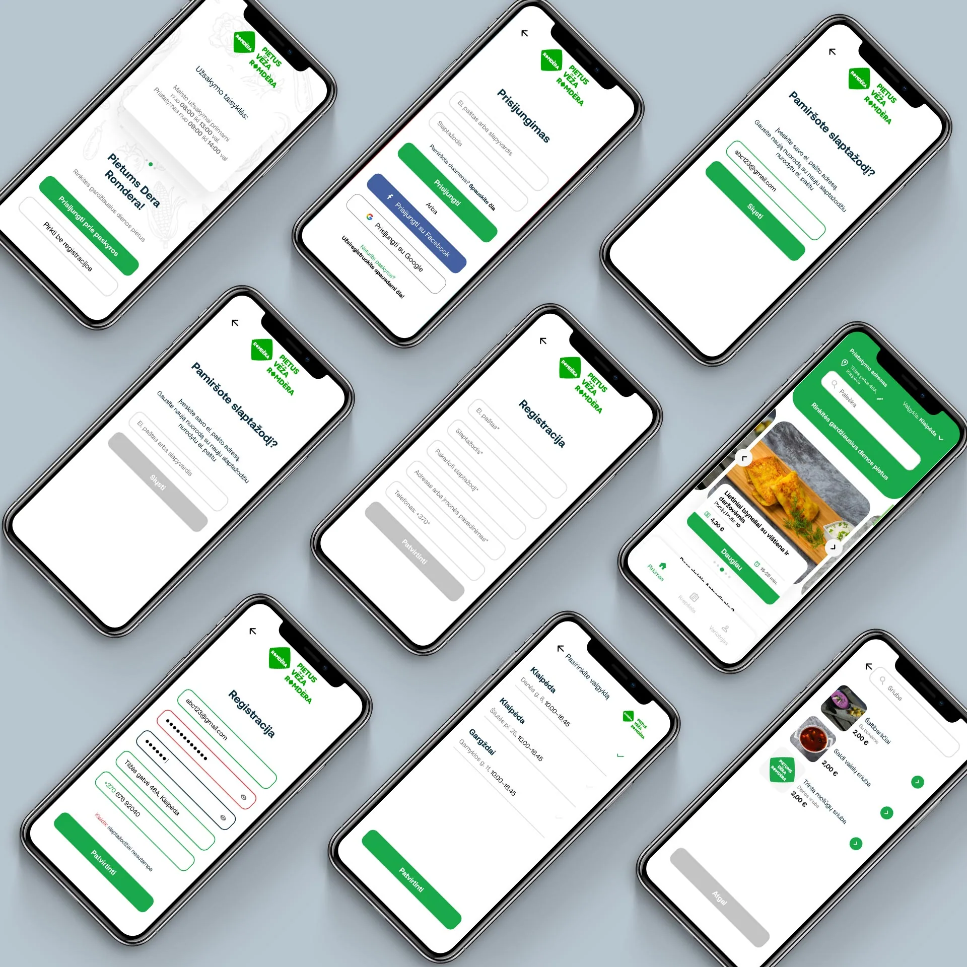 Romdera brand identity – brand and UI kit, part 1