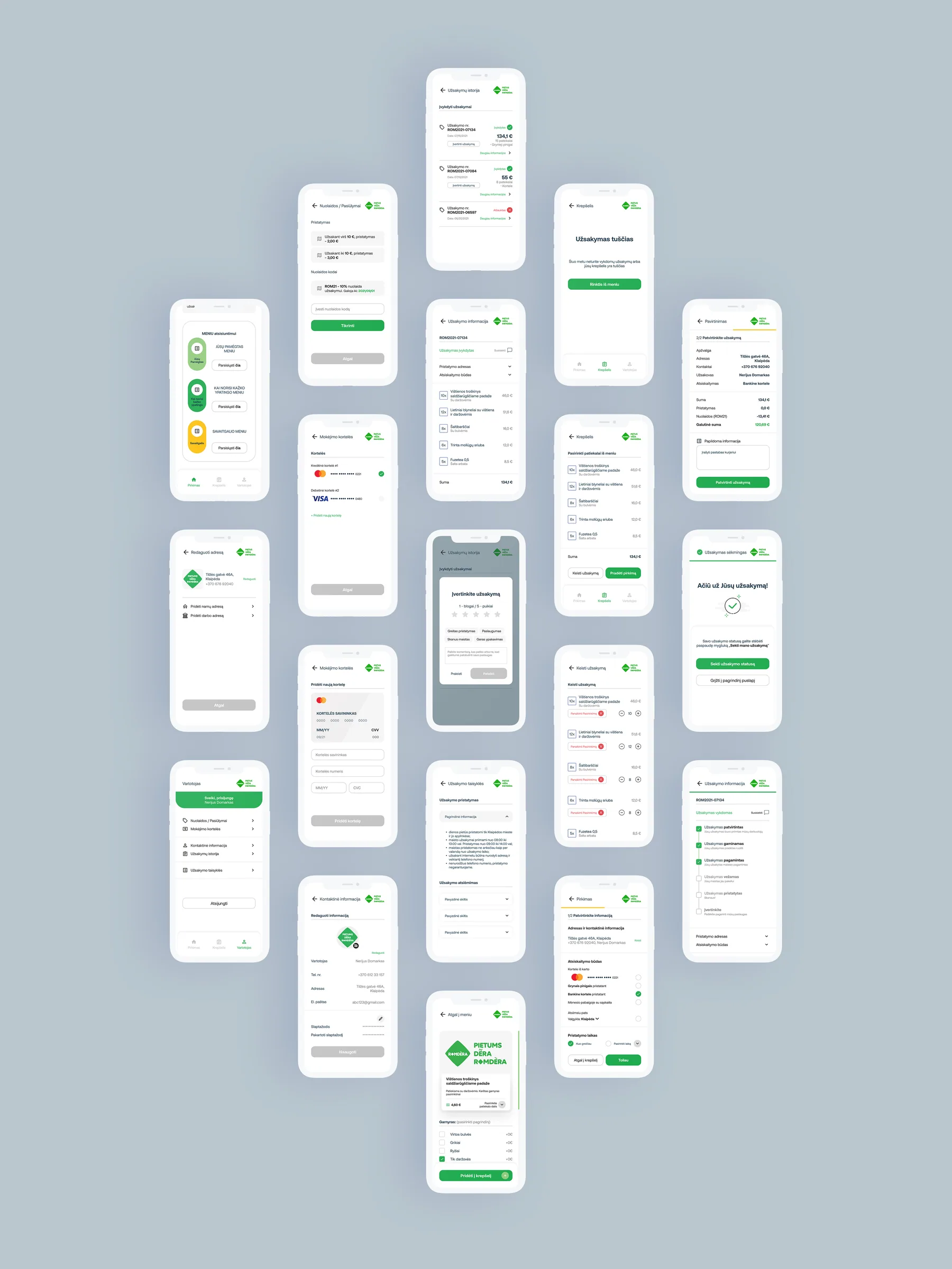 Romdera brand identity – brand and UI kit, part 2
