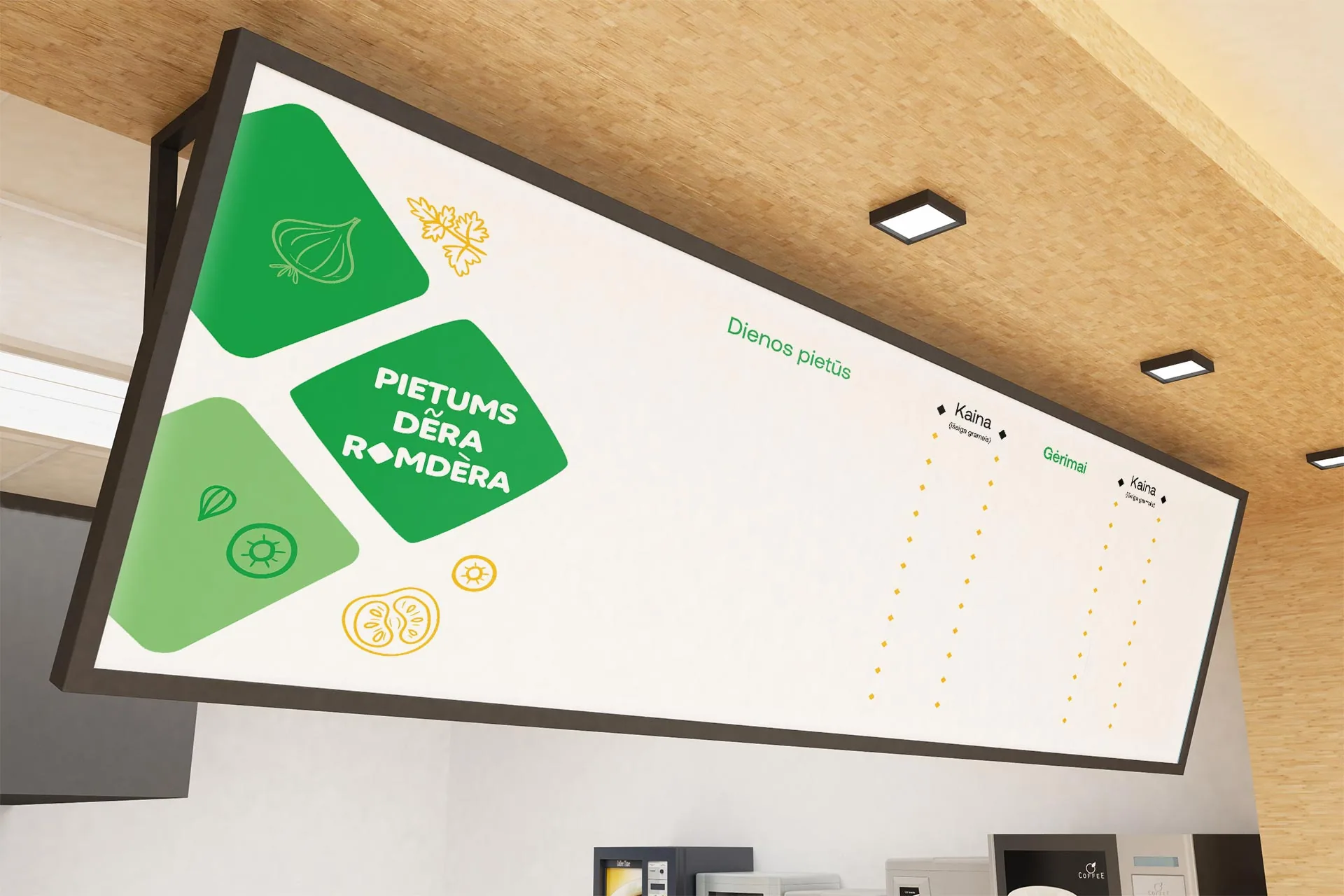 Romdera interior wall branding