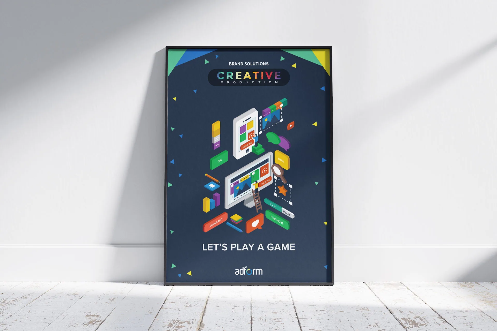 Creative Production Poster – A2 typographic poster for a creative production studio. Artwork by Lukas Sabaliauskas
