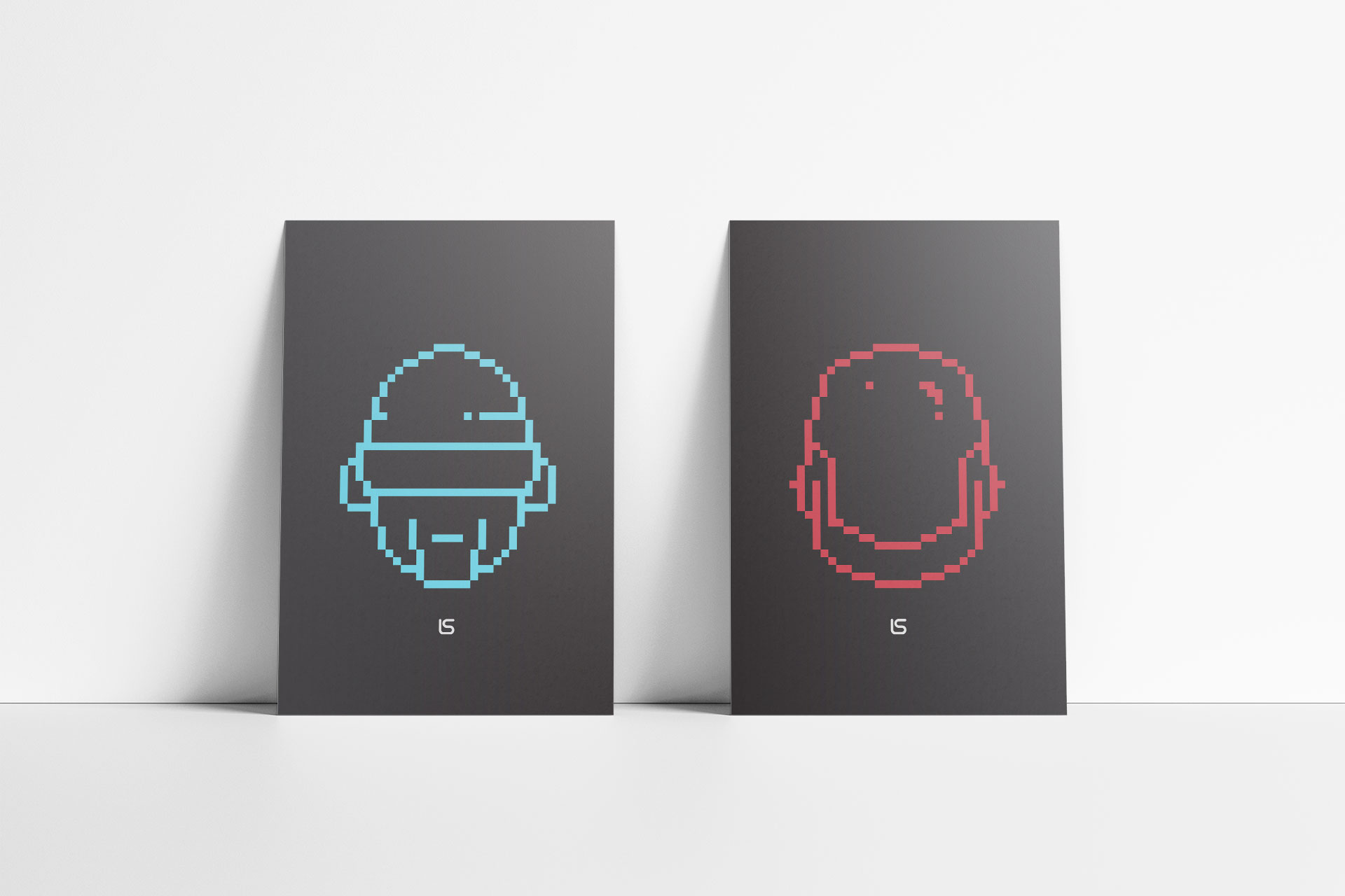 Daft Wall — Daft Punk helmets as a wall composition. Artwork by Lukas Sabaliauskas