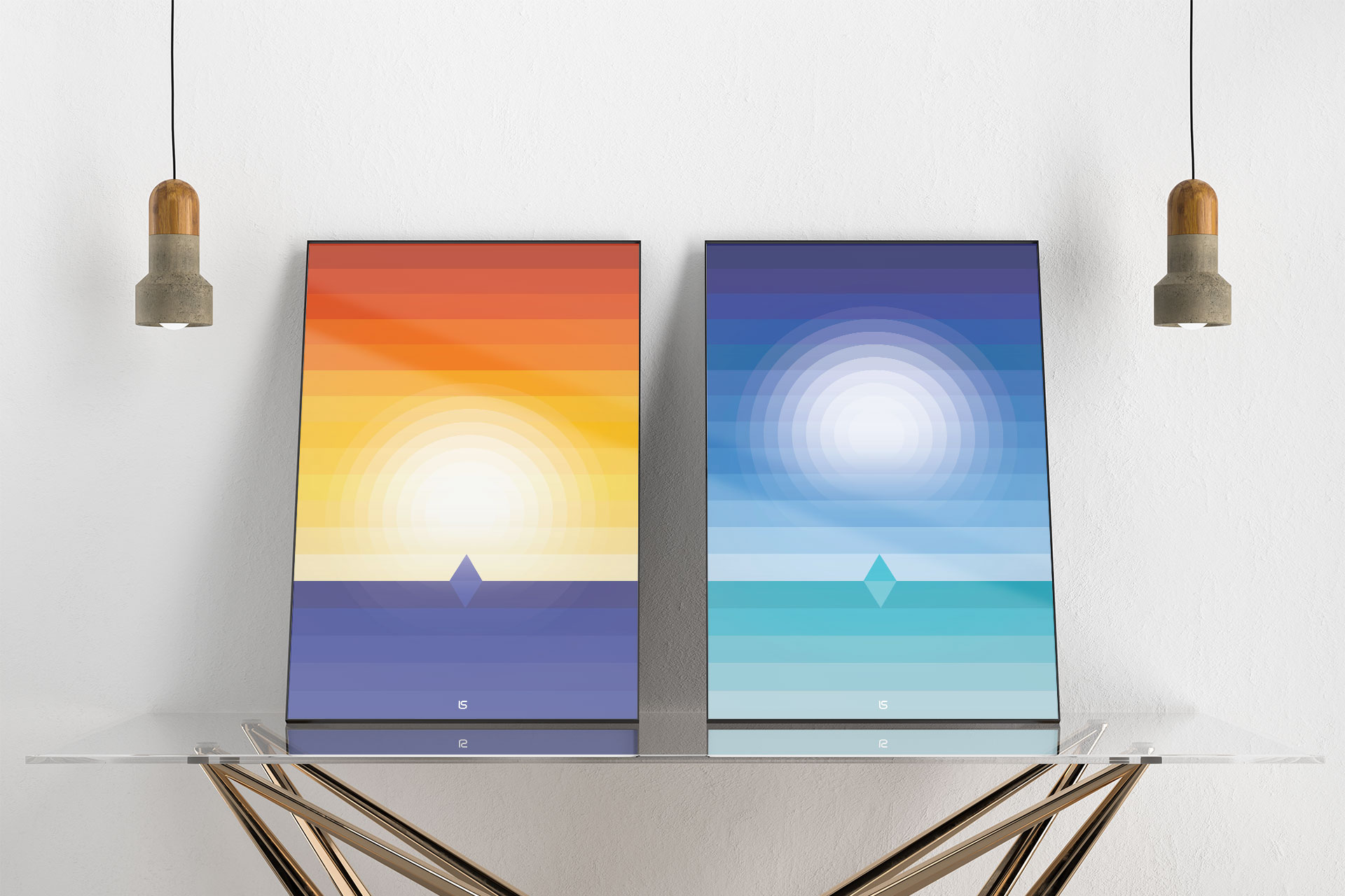 Moonlight Posters — Moonlight poster series shown as a set. Artwork by Lukas Sabaliauskas