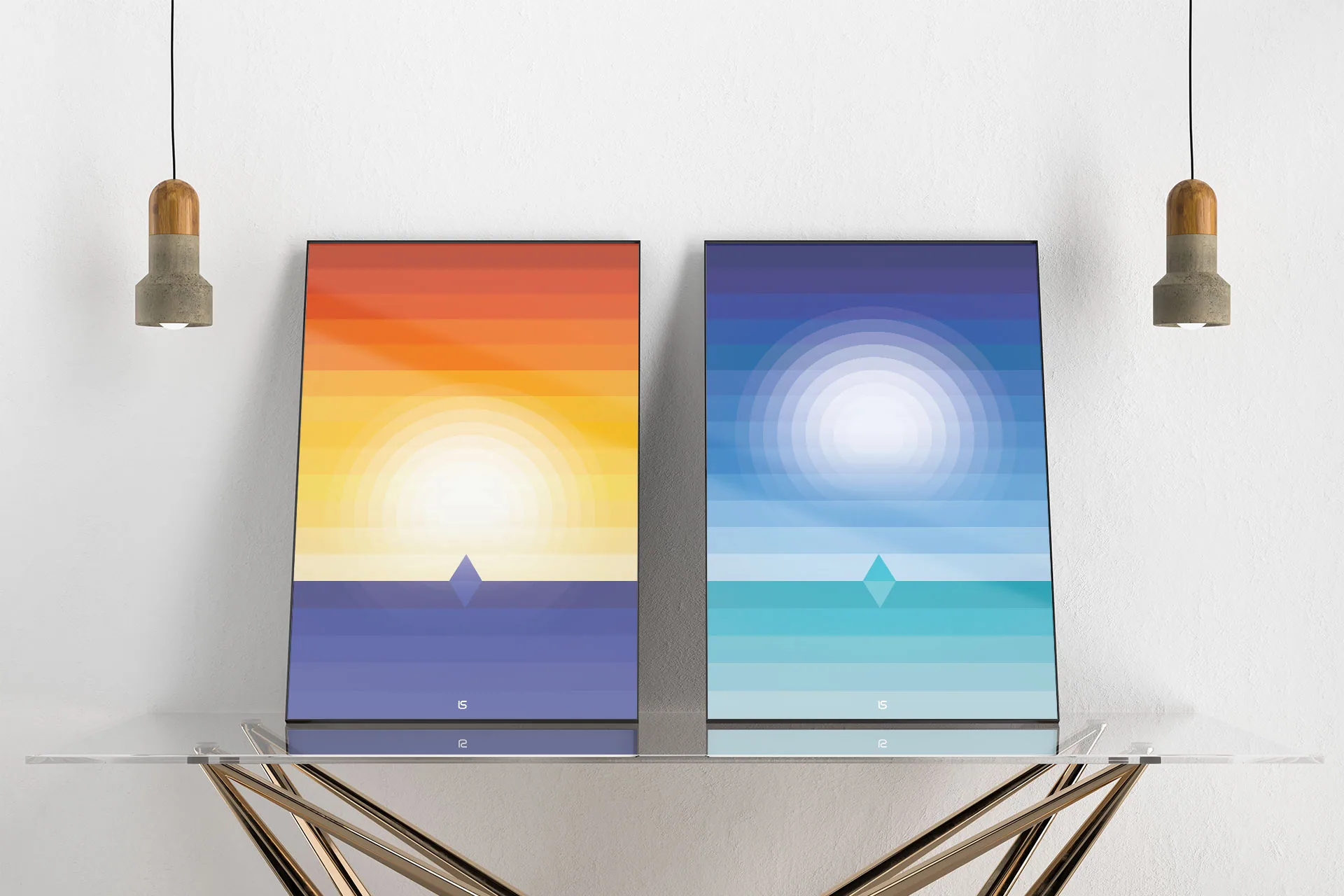 Moonlight Posters – Moonlight poster series shown as a set. Artwork by Lukas Sabaliauskas