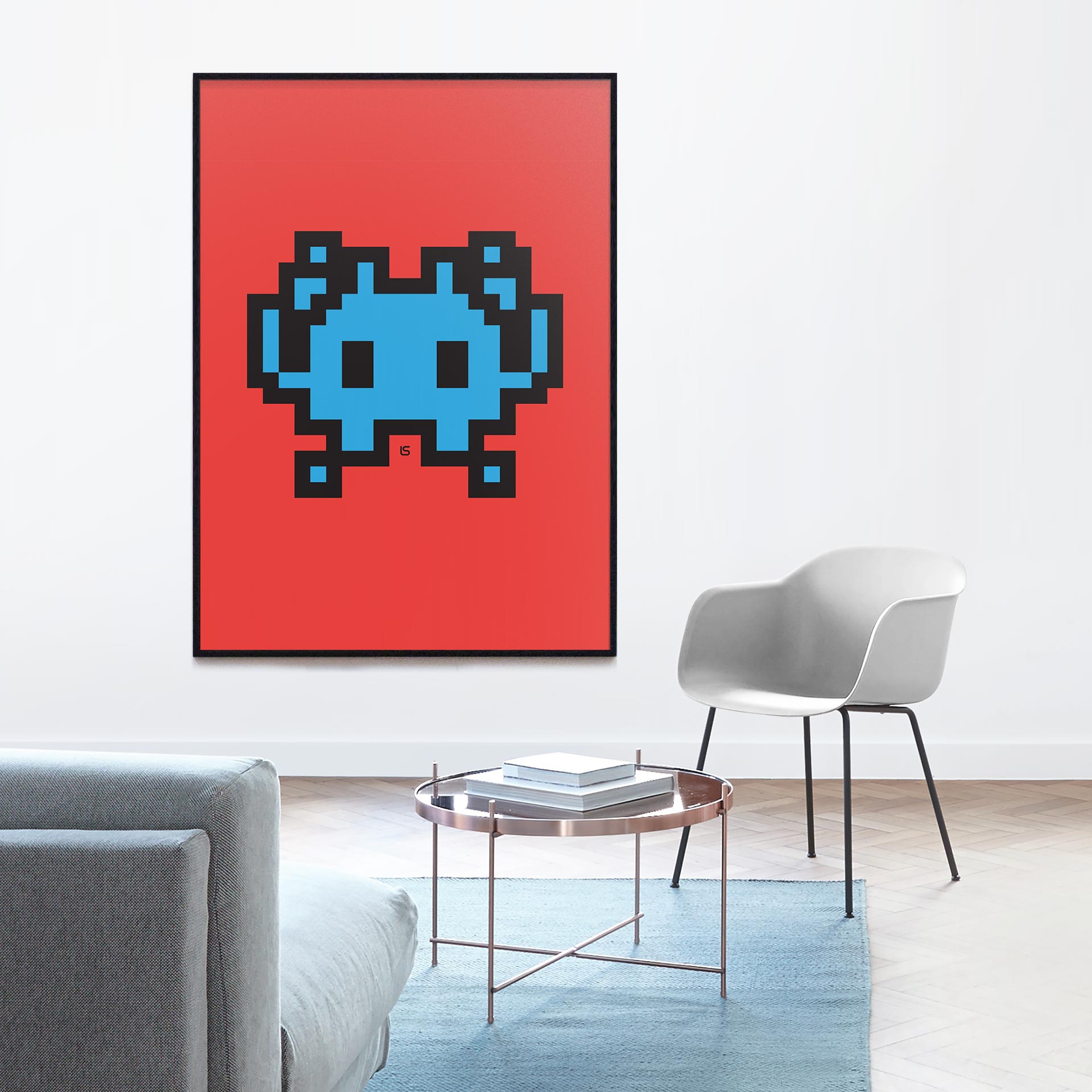 Space Invader — Pixel-art Space Invader study. Artwork by Lukas Sabaliauskas