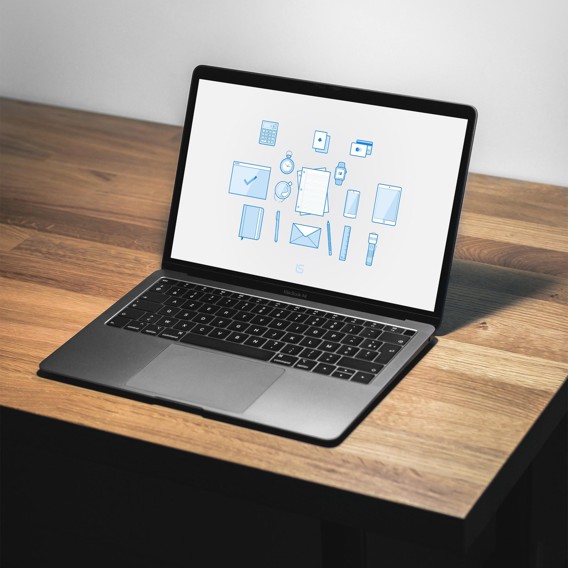 Wireframe — Full-page website wireframe study. Artwork by Lukas Sabaliauskas
